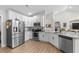Bright eat-in kitchen features stainless steel appliances and granite countertops at 370 Foxtail Dr., Longs, SC 29568