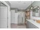 Contemporary bathroom with a glass-enclosed shower, modern fixtures, and stylish shelving at 396 Emery Oak Dr., Murrells Inlet, SC 29576