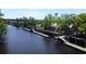 Scenic waterfront view with docks and a tranquil river, offering opportunities for boating and recreation at 4008 Tupelo Ct., Conway, SC 29526