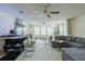 Expansive living room with gym equipment and ample space for relaxation or exercise at 4276 Santolina Way # A, Murrells Inlet, SC 29576