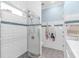 The bathroom offers a glass enclosed shower and modern fixtures at 460 Boundary Ave. # A & B, Murrells Inlet, SC 29576
