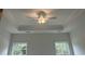 Bedroom ceiling with fan, lights, and windows providing natural light to the space at 4762 Huckleberry Ln., Conway, SC 29526