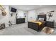Themed bedroom with dark wood furniture, mounted TV, and decorative wildlife accents at 4862 Mill Pond Rd., Myrtle Beach, SC 29588