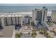 Aerial of building, beach, and ocean views at 5801 Oyster Catcher Dr. # 1214, North Myrtle Beach, SC 29582