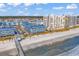 Expansive aerial shot showcasing the beachfront location, condo complex, and coastal scenery at 6000 N North Ocean Blvd. # 329, North Myrtle Beach, SC 29582