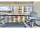 Relax on the balcony with comfortable seating and enjoy the views of the complex at 6000 N North Ocean Blvd. # 329, North Myrtle Beach, SC 29582