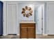 Hallway with vanity, mirror, and closet space at 6000 N North Ocean Blvd. # 329, North Myrtle Beach, SC 29582