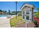 Charming community 'Little Free Library' next to the pool, perfect for reading enthusiasts at 757 Cherry Blossom Dr., Murrells Inlet, SC 29576