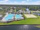Community pool with a beach volleyball court, lake access and a boat dock at 8029 Wacobee Dr., Myrtle Beach, SC 29579