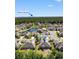 Scenic aerial view of 9060 Abingdon Dr, showcasing its proximity to a tranquil lake and the Myrtle Beach skyline at 9060 Abingdon Dr., Myrtle Beach, SC 29579