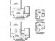Floor plan options showing kitchen and primary bathroom layout variations at 907 Inlet Keys St., Murrells Inlet, SC 29576