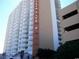 View of Ocean Club building featuring multiple floors, balconies, and garage at 9550 Shore Dr. # 1728, Myrtle Beach, SC 29572