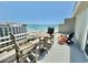 Spacious balcony with seating and ocean views at 9840 Queensway Blvd. # 1819, Myrtle Beach, SC 29572