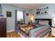 Bright bedroom with a comfortable bed, plenty of natural light, and stylish décor at 1015 Elm St. # 18, Conway, SC 29526