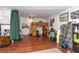 Large bedroom with lofted bed area and laminate flooring at 106 Azalea Dr., Conway, SC 29526