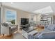 Bright and spacious living room with ocean views, and an open-concept layout at 108 N Ocean Blvd. # 301, North Myrtle Beach, SC 29582