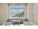 Beach view out the window with a built in desk space at 108 N Ocean Blvd. # 301, North Myrtle Beach, SC 29582