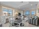 Living and dining area boasting bright, airy space with ocean views at 108 N Ocean Blvd. # 308, North Myrtle Beach, SC 29582