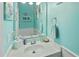 Bright bathroom featuring a granite countertop and coastal decor at 10970 Highway 90 # A5, Little River, SC 29566
