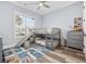 Bedroom for with grey bunk beds, a slide, and toy chest at 1196 Fiddlehead Way, Myrtle Beach, SC 29579