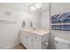 Bright bathroom with a large mirror, single vanity, and toilet at 138 Butkus Dr. # 2, Myrtle Beach, SC 29588