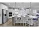 Well-equipped kitchen with white cabinets, stainless steel appliances, and central island at 1463 Villena Dr., Myrtle Beach, SC 29579