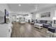 Spacious living space with hardwood floors, and modern furnishings at 1463 Villena Dr., Myrtle Beach, SC 29579