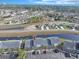 Extensive aerial view of lovely waterfront townhomes in a manicured community with plenty of parking at 205 Double Eagle Dr. # C-2, Myrtle Beach, SC 29575