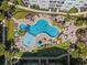 Aerial view featuring a resort-style pool with lounging areas at 232 Je Edward Dr. # 21, Myrtle Beach, SC 29588