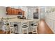 A chef's kitchen with granite countertops, bar seating, and sleek appliances offers both style and function at 232 Je Edward Dr. # 21, Myrtle Beach, SC 29588