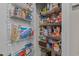 Organized pantry with wire shelving provides ample storage space for food and household items at 232 Je Edward Dr. # 21, Myrtle Beach, SC 29588