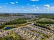 An aerial view showcasing a well-planned neighborhood with a pond, trees and single-Gathering homes at 2464 Rock Dove Rd., Myrtle Beach, SC 29577