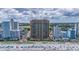 Stunning aerial view of the coastal condominium and the beach at 2600 N Ocean Blvd. # 1103, Myrtle Beach, SC 29577