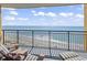 A relaxing balcony with ocean views and comfortable lounge chairs to enjoy the beach scenery at 2600 N Ocean Blvd. # 1103, Myrtle Beach, SC 29577