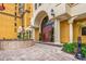 Elegant building entrance with stunning architectural details at 2600 N Ocean Blvd. # 1103, Myrtle Beach, SC 29577