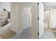 Hallway with storage closet and bathroom access at 2600 N Ocean Blvd. # 1103, Myrtle Beach, SC 29577