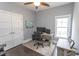 Home office with ample natural light, neutral paint, and built-in storage at 2928 Moss Bridge Ln., Myrtle Beach, SC 29579