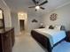 Spacious main bedroom featuring a ceiling fan and neutral decor at 307 Black Oak Ln. # 102, Murrells Inlet, SC 29576