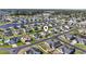 Beautiful aerial view of a neighborhood featuring waterfront homes and well-maintained landscaping at 313 Palladium Dr., Surfside Beach, SC 29575