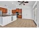 Modern kitchen with granite countertops, stainless steel appliances, and a central island at 3315 Saddlewood Circle, Myrtle Beach, SC 29579