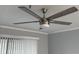 Bedroom ceiling fan with modern design and bright light fixture at 4350 Intercoastal Dr. # 2302, Little River, SC 29566