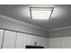 Contemporary kitchen lighting with white cabinets and stainless steel appliances at 4350 Intercoastal Dr. # 2302, Little River, SC 29566