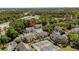 Aerial view of a community with tennis courts, mature trees, and convenient parking at 4470 Little River Inn Ln. # 1005, Little River, SC 29566