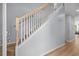 Staircase with natural light and modern railing at 4470 Little River Inn Ln. # 1005, Little River, SC 29566