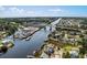 Aerial view of the waterway, marina, homes and bridges along the waterfront at 4470 Little River Inn Ln. # 1005, Little River, SC 29566