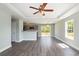 Open-concept living space with a kitchen and sliding glass door access to the yard at 469 Overcrest St., Myrtle Beach, SC 29579