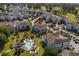 Aerial showcases serene community with a pool, condos, and lush landscaping near a golf course at 4749 Wild Iris Dr. # 205, Myrtle Beach, SC 29577