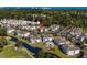 An aerial view showing location of condos near golf course, waterway, and a view of the ocean at 4749 Wild Iris Dr. # 205, Myrtle Beach, SC 29577