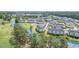 An aerial view showing the community's landscaping and water features at 4847 Carnation Circle # 201, Myrtle Beach, SC 29577