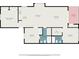 A detailed floor plan featuring primary bedroom, kitchen, living room, and balcony at 4847 Carnation Circle # 201, Myrtle Beach, SC 29577